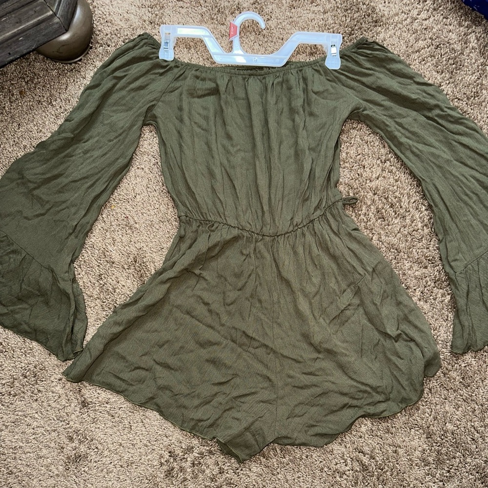 Womens Olive Green Romper. Size Small